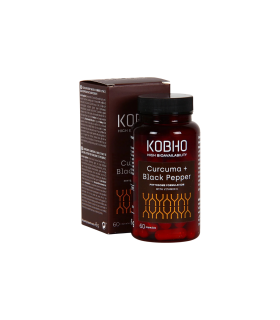Kobho Cúrcuma + Pimienta Negra 60 cápsulas
