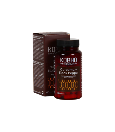 Kobho Cúrcuma + Pimienta Negra 60 cápsulas
